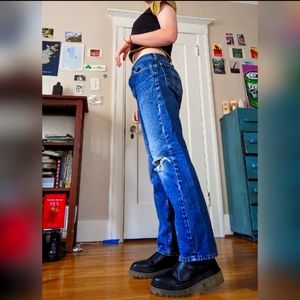 Lee Vintage Distressed Boyfriend Jeans